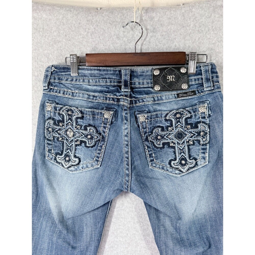 MISS ME Womens Jeans Size 30 (Fits 31 x 30)  Signature Skinny Cross Bling - Picture 2 of 15